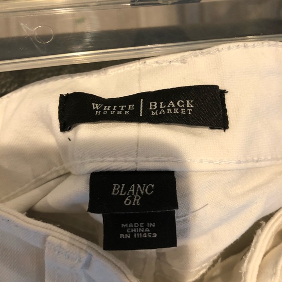 WHBM White Jeans Sz 6 - Picture 4 of 4